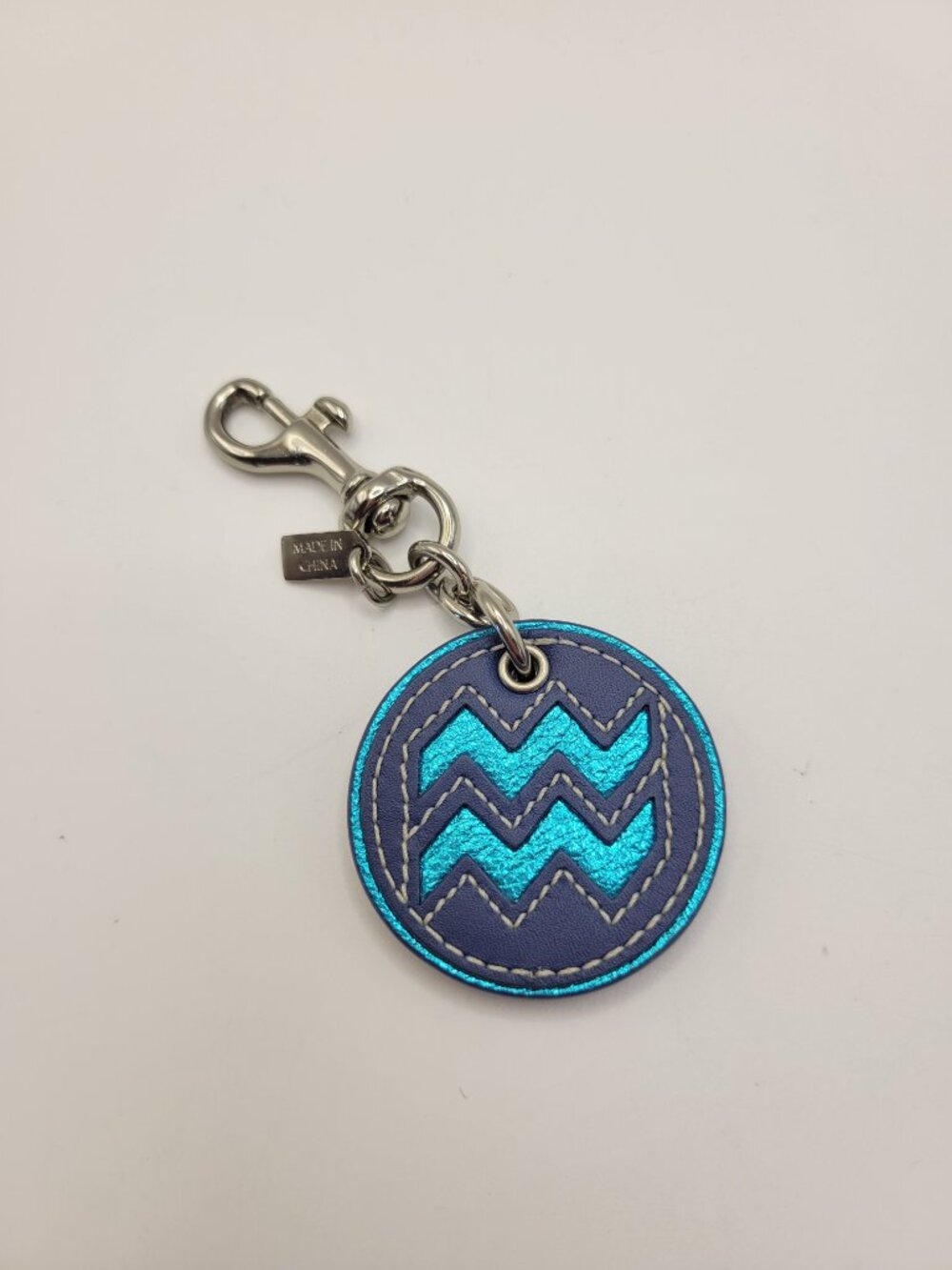 Rare Coachtopia Aquarius Bag Charm Coach Blue - Picture 4 of 5